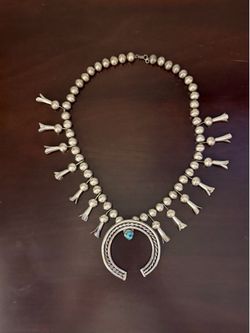 Native American Squash Blossom Necklace