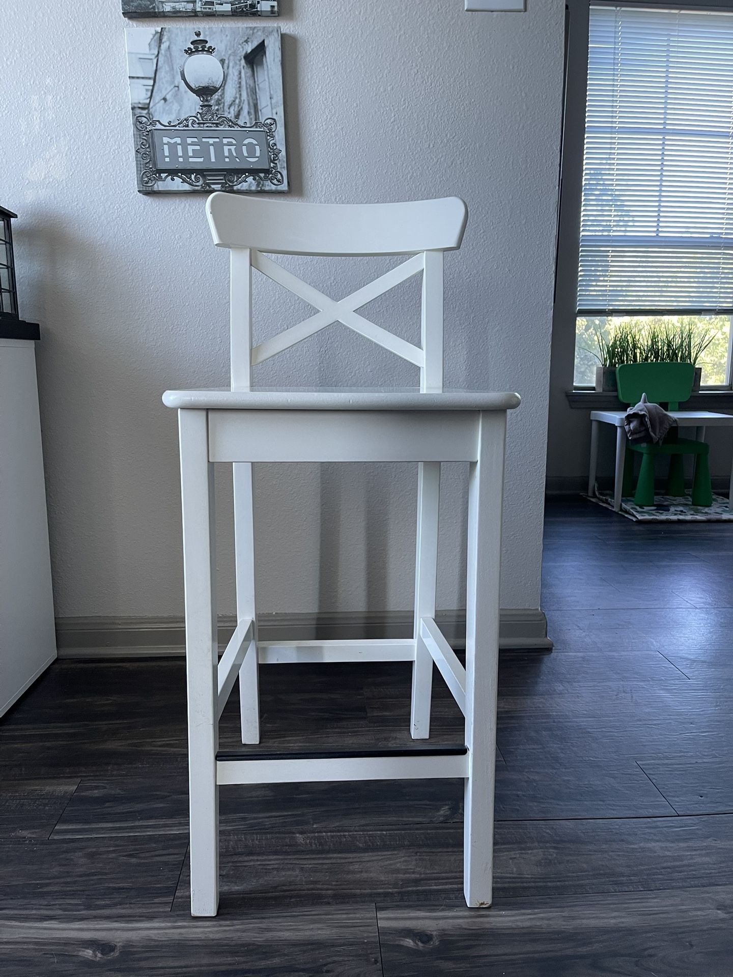 3x Ikea INGOLF Wooden Breakfast Stools Used