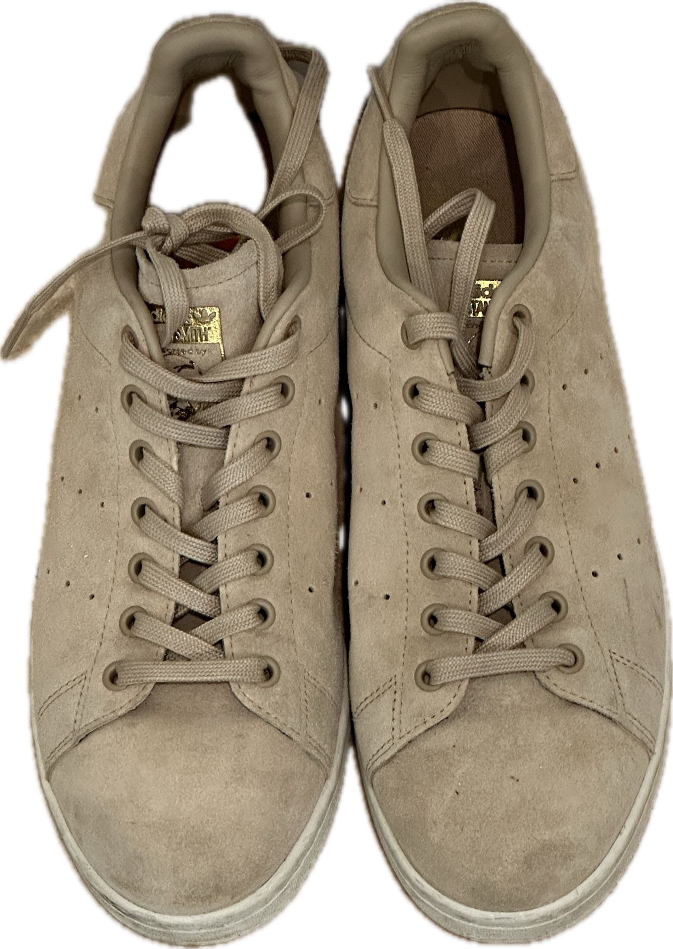 Stan Smith Adidas Tennis Shoes Sneakers Light Beige Suede Lace Men 11
