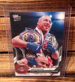 Topps Now UFC Freedom 250 Justin Gaethje Trading Sports Card