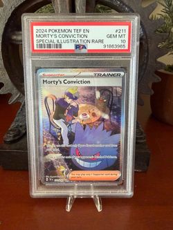 2024 Morty's Conviction 211/162 Temporal Forces PSA GEM MT 10 *Marc Thompson AU*