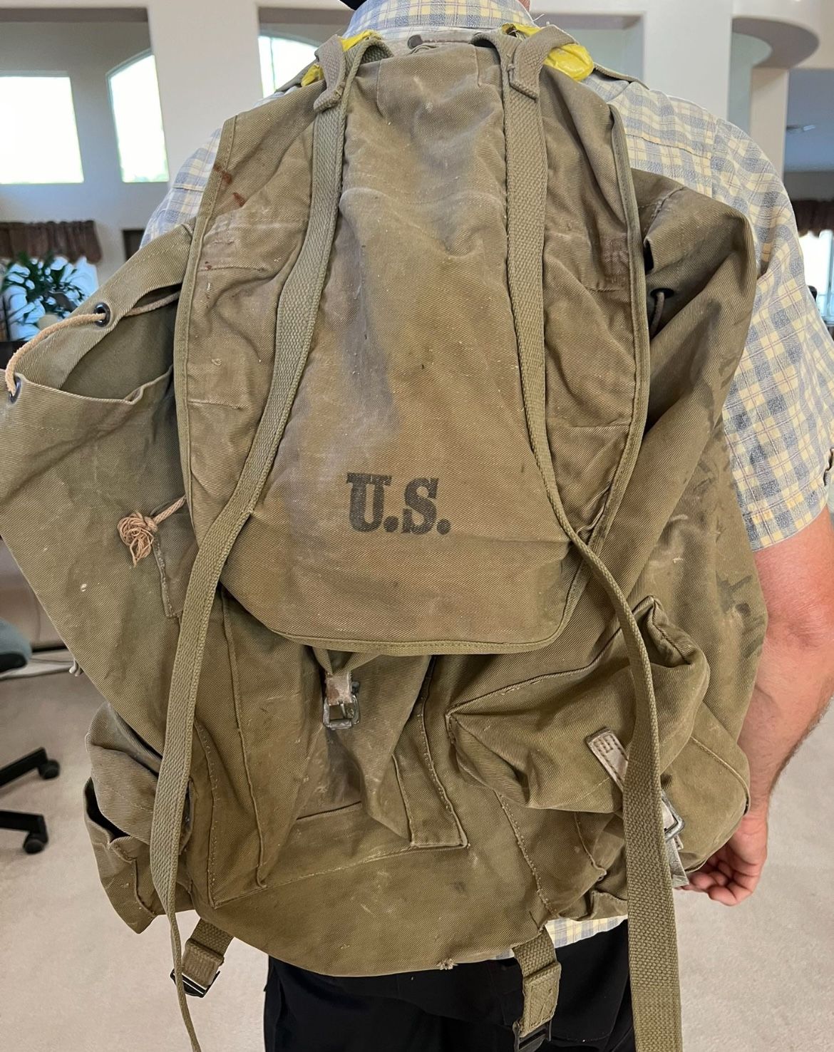 WWII 1942 U.S.  Rucksack Metal Frame