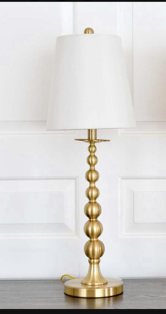 Ralph Lauren gold stacked balls table lamp