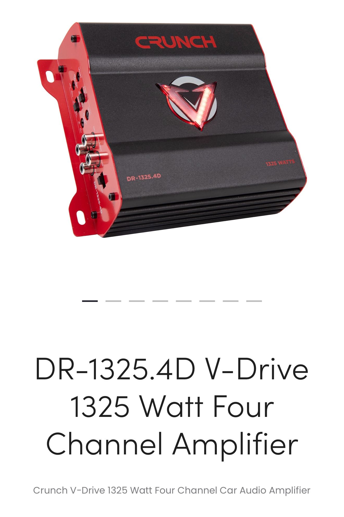 Crunch 4 Channel Amplifier