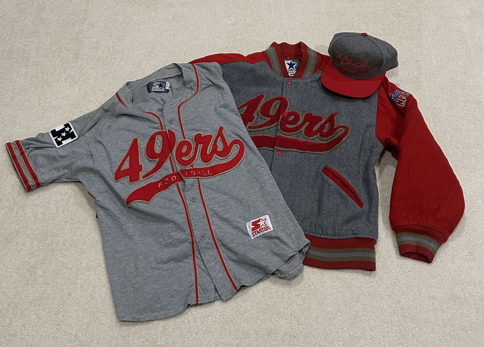 Vintage NFL San Francisco 49ers 90s Starter Script Matching Jacket