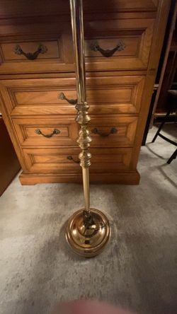 Antique pole lamp Brass