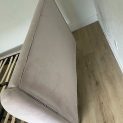 Full Size Bed frame Suede Material 