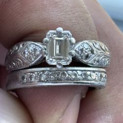 Platinum Diamond Ring Sir 8 With Gia Certificate Vs1 E Color .96 14 .30 Gram