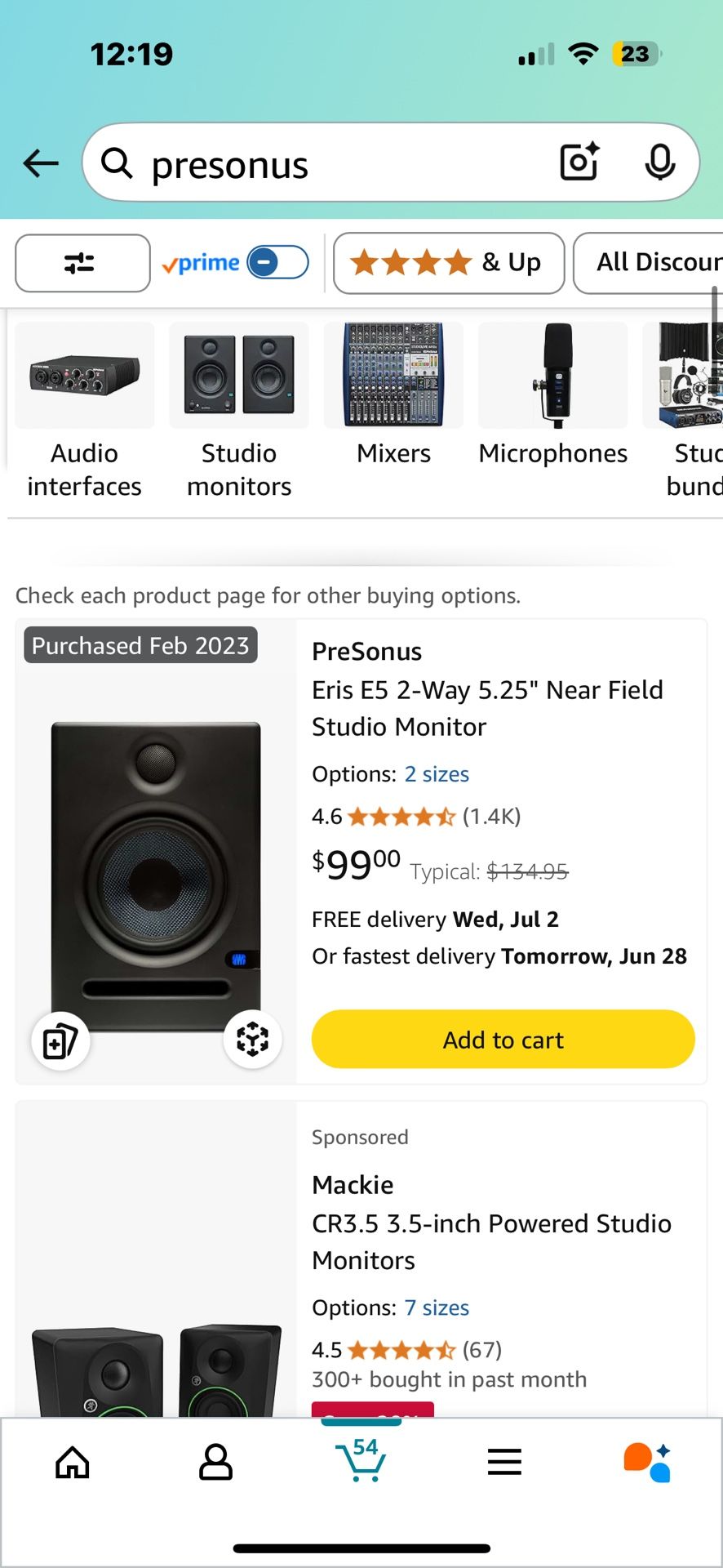xTwo Studio Monitor Speakers-PreSonus Eris E5 Near Field Monitors