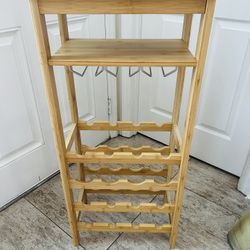 Wine Cabinet - Small Bamboo 