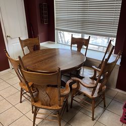 6 Seat Extendable Wooden Table