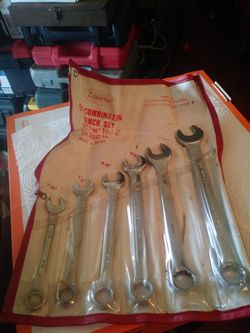 6 PIECE WRENCH SET SAE SIZES 7/16 - 3/4
