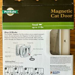 Magnetic Cat Door With Keys 