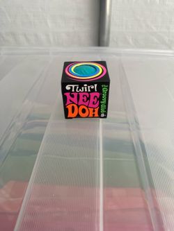 Nee Doh Twirl Groovy Glob Sensory Tactile Multicolor Squeeze Toy