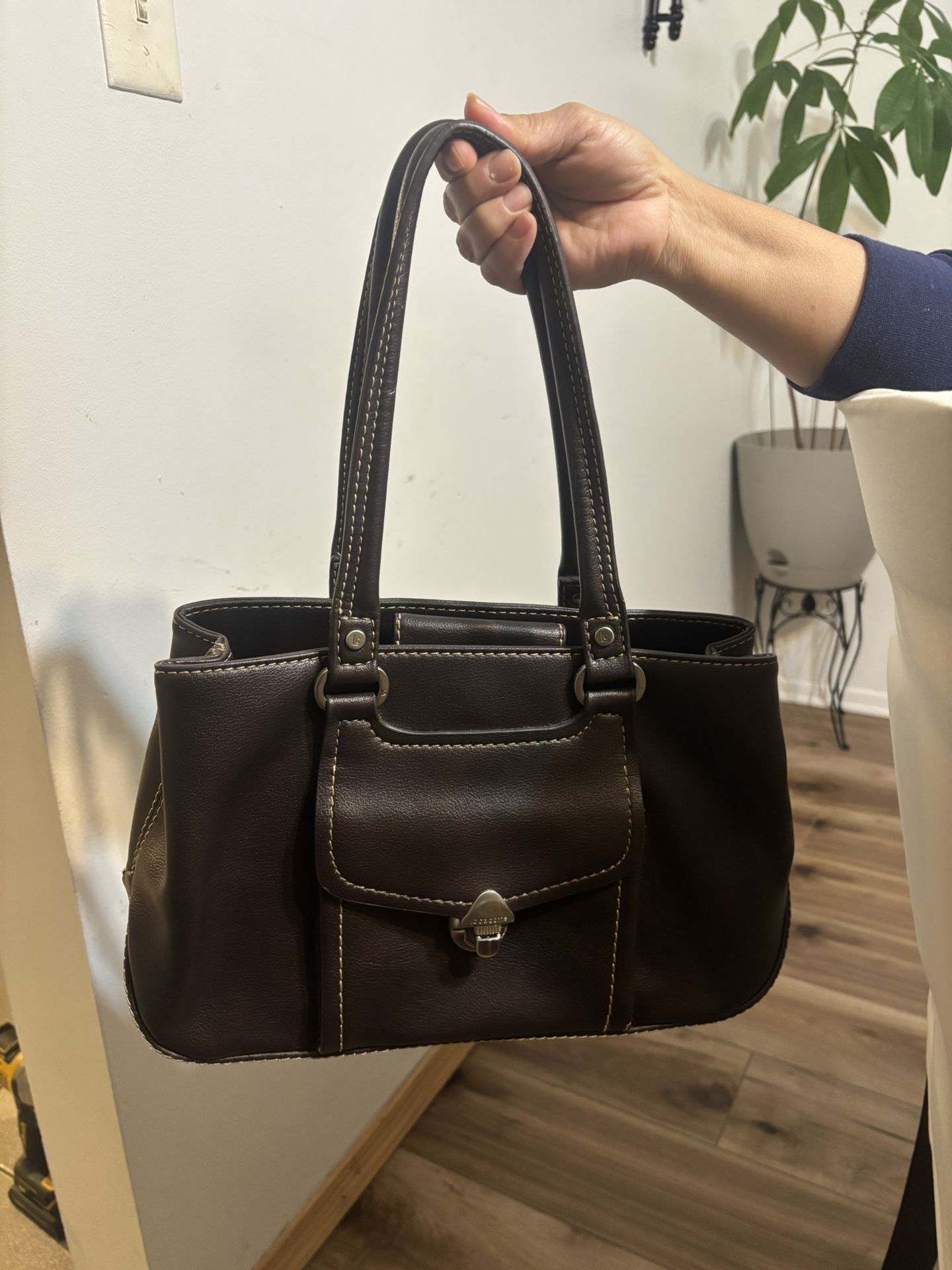 Liz Claiborne Brown Leather Handbag