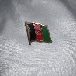 Lapel Pin Afghanistan Flag Tie Tack Black Red Green Flag