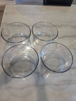 Set of 4pcs  glass bowls