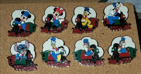 Disney Limited Release Railroad Train pin set