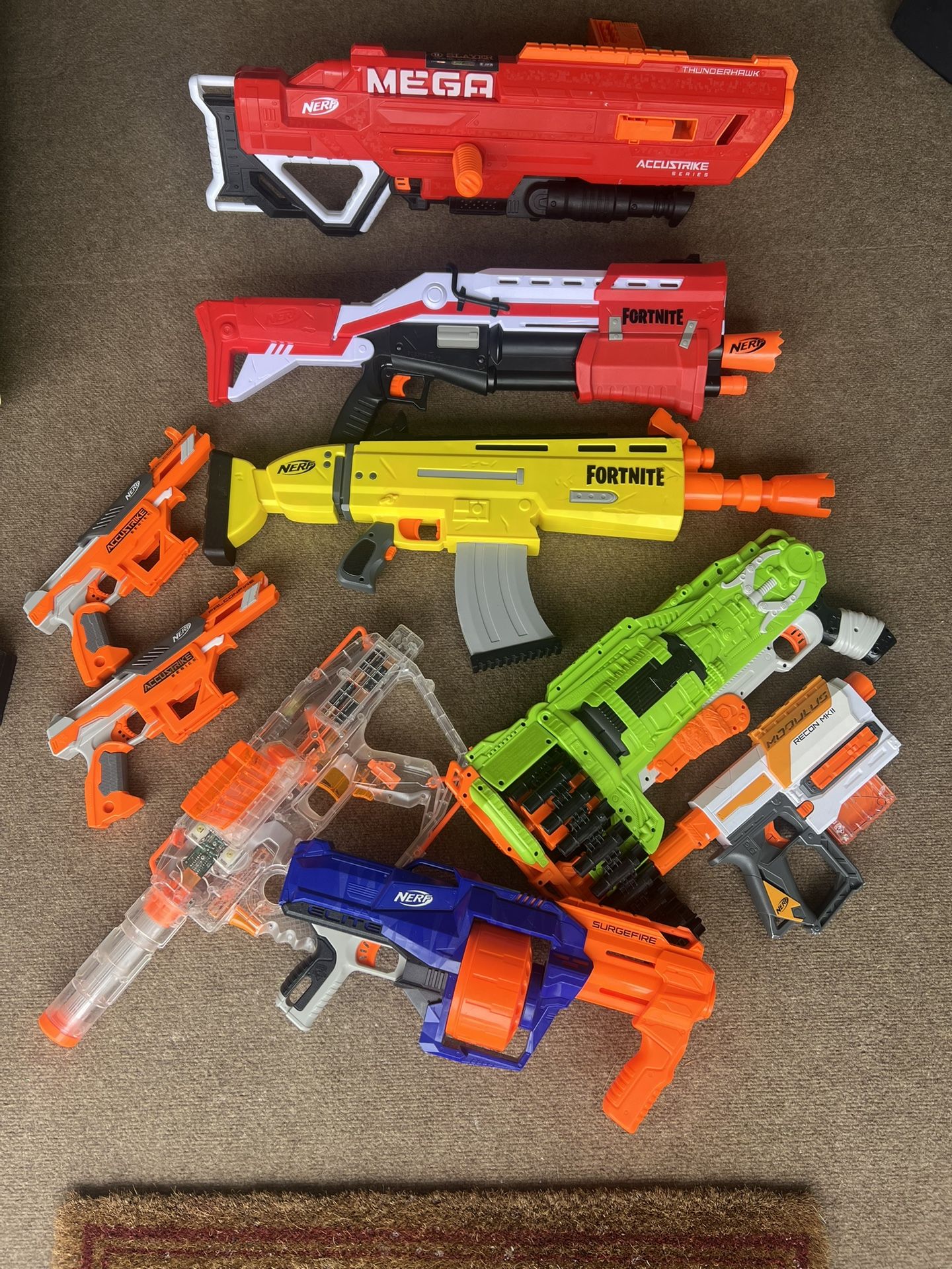 Nerf Guns And A Ton Of Bullets