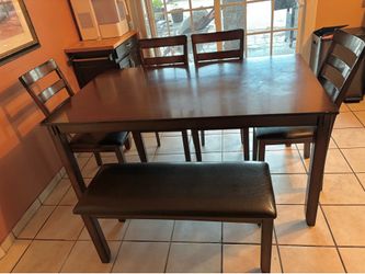 Table and chairs