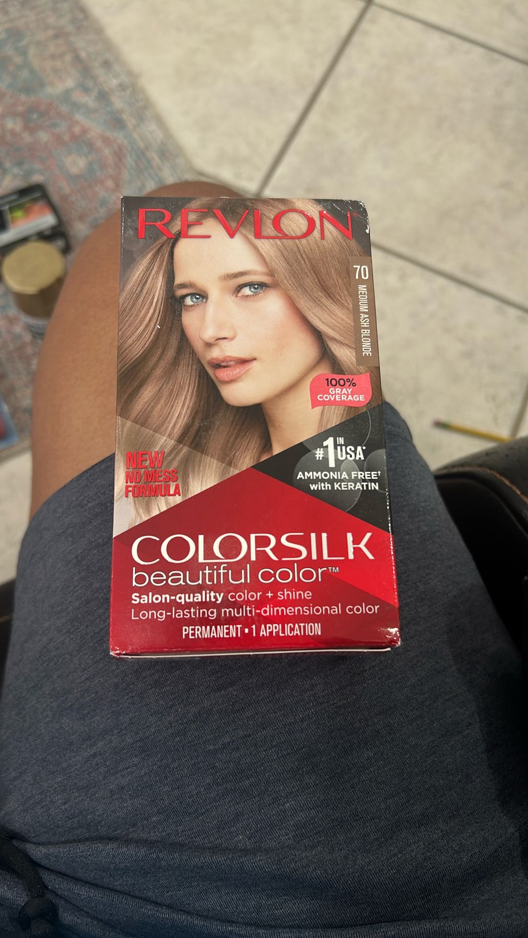 **READ DESCRIPTION** Revlon ColorSilk Beautiful Color Permanent Hair Color Medium Ash Blonde