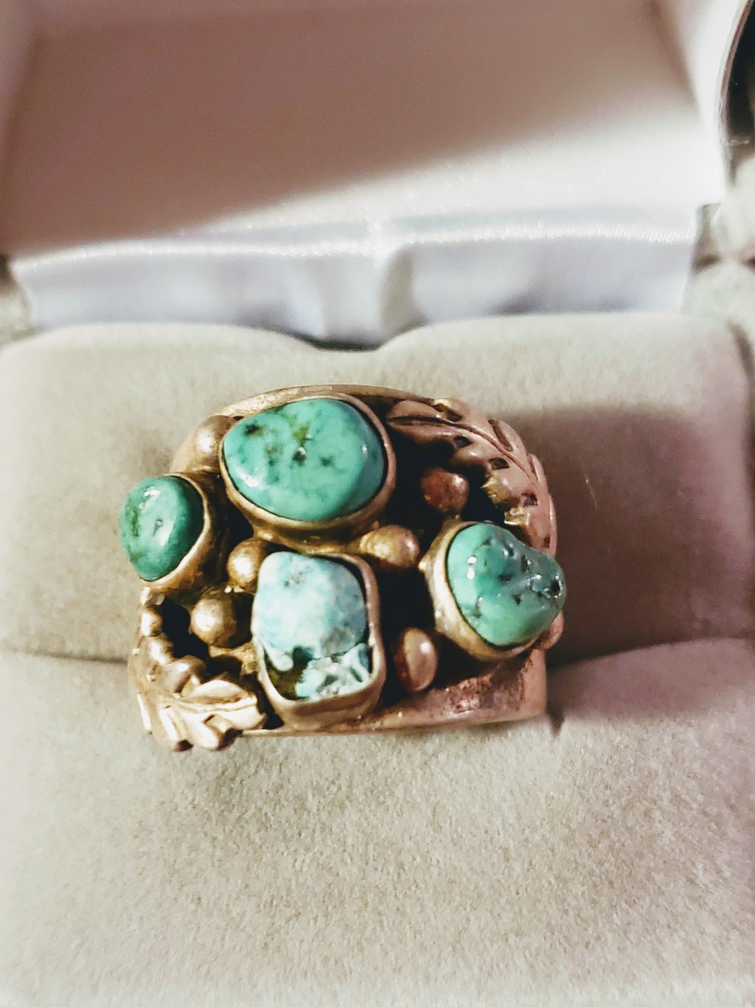 Solid Sterling Silver and Turquoise Ring