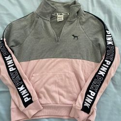 Pink Half Zip-up