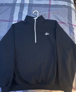 Alo Black Quarter Zip Set (Top + Pants)