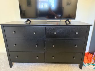 Black 6 drawer dresser