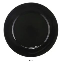 Black Charger Plates