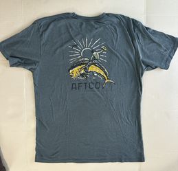 AFTCO Men's Teal Graphic Tee