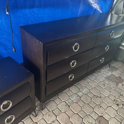 dresser and one end table