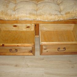 Wood Storage Bench