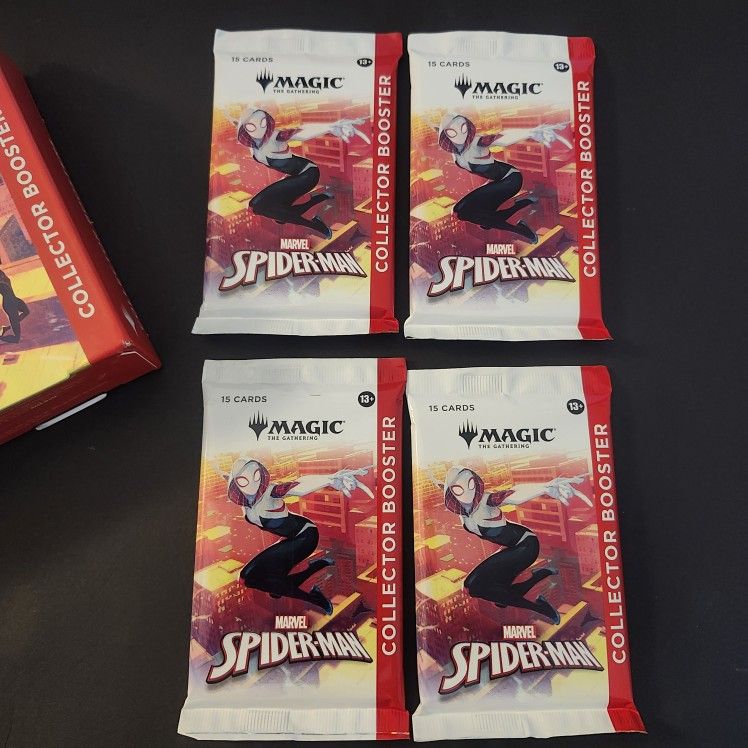 MagicThe gatheringSpider man collector boosters with magic The gathering spider man cards