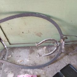 Giant Metal Horseshoe Decoration