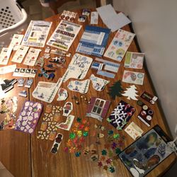 Bundle Of WINTER/FALL/HALLOWEEN/CHRISTMAS Scrapbook Stickers 