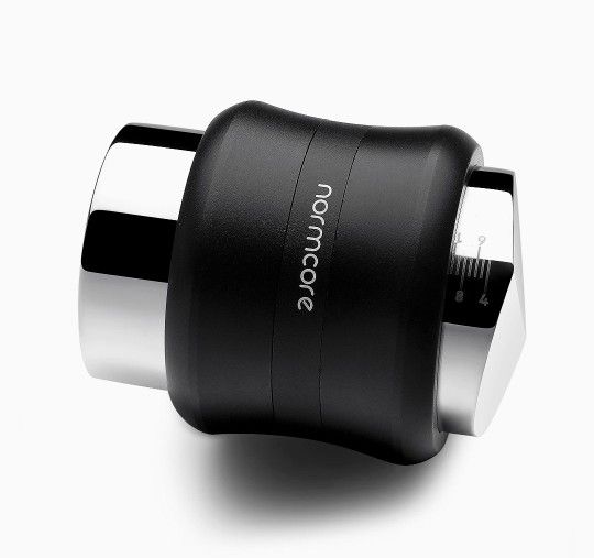 Normcore 45.5mm Coffee Distributor & Tamper - Dual Head Coffee Tamper Fits Fits Flair Pro and Pro 2 - Built-in Spring Tamper - Adjustable Depth Levele