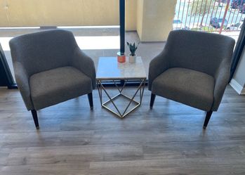 Two Chairs & Side Table