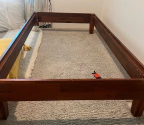 Twin bed and frame