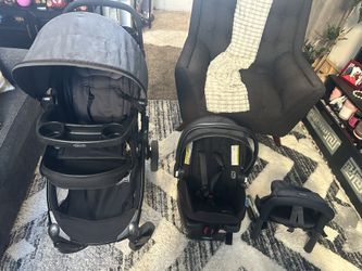Baby Stroller 3 In 1/ Car Seat (graco) And  A Inglesina Fast Table Chair 