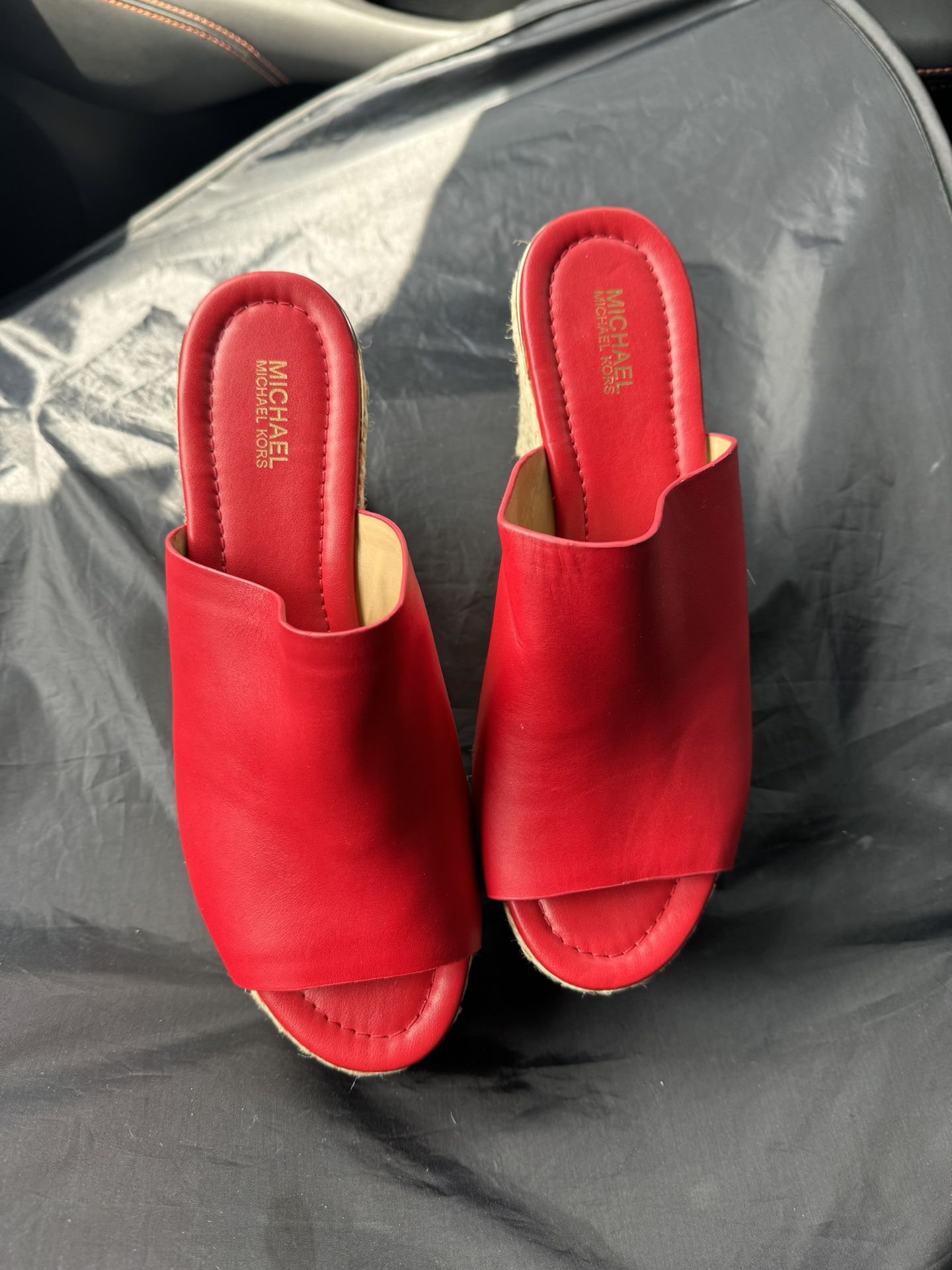 Red Michael Kors Shoes Size 7.5