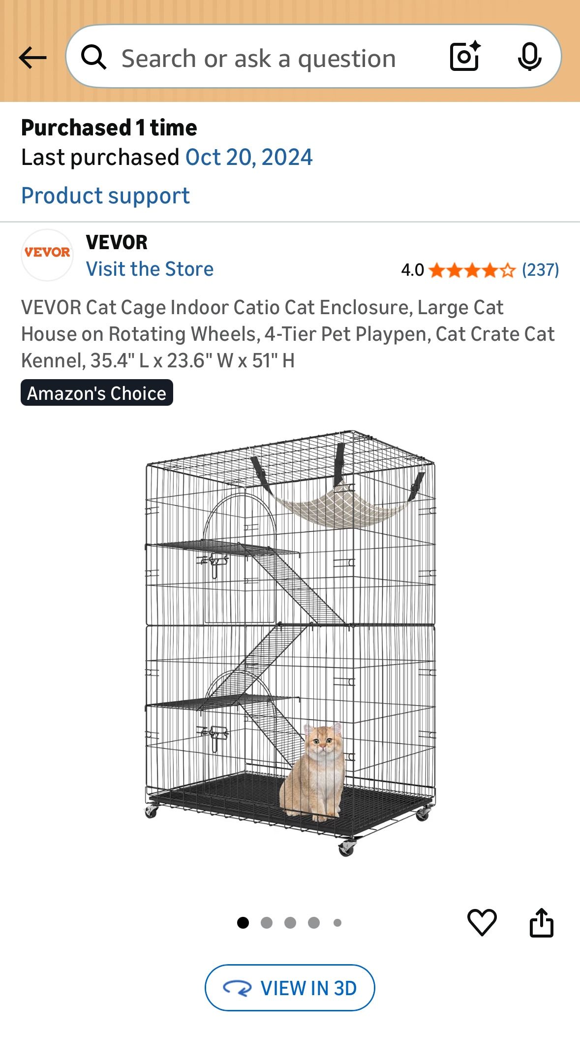 Cat Cage Indoor Catio UNOPENED AND UNUSED