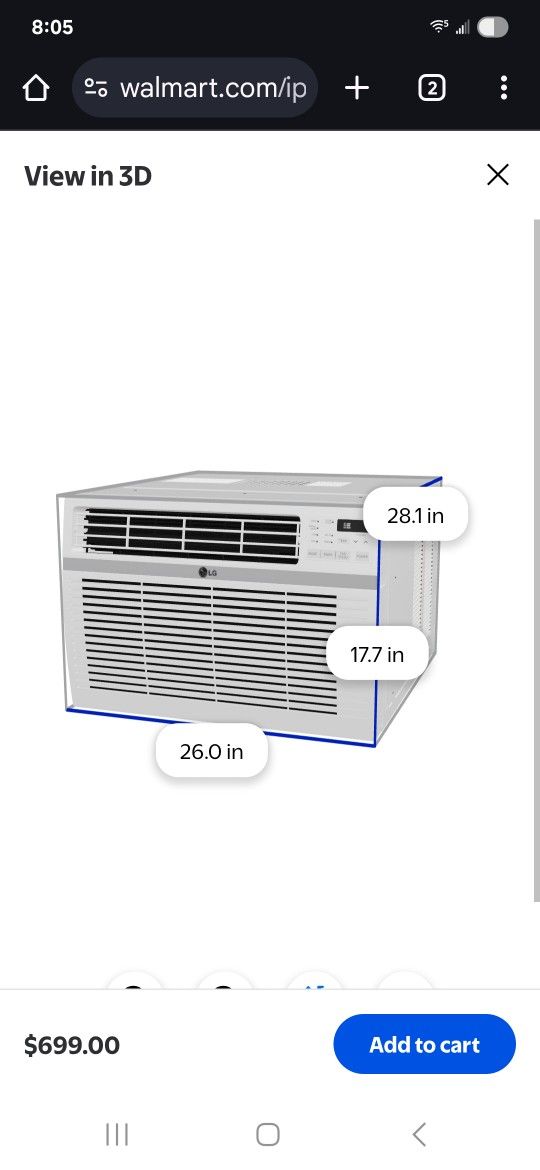 18,000 BTU Window AC