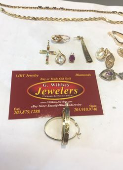 14 Kt real gold hoops