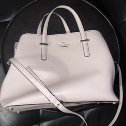 Kate Spade leather gold accent medium size satchel purse