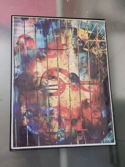 Framed Abstract  music Art Print