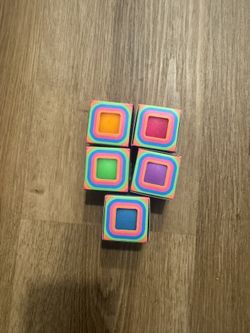 Needoh Cool Cube 1.25 Squishy Cube Stress Reliever - X5