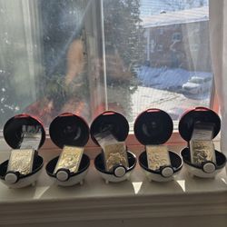 Vintage 1999 Bk Pokémon 23k Gold Cards