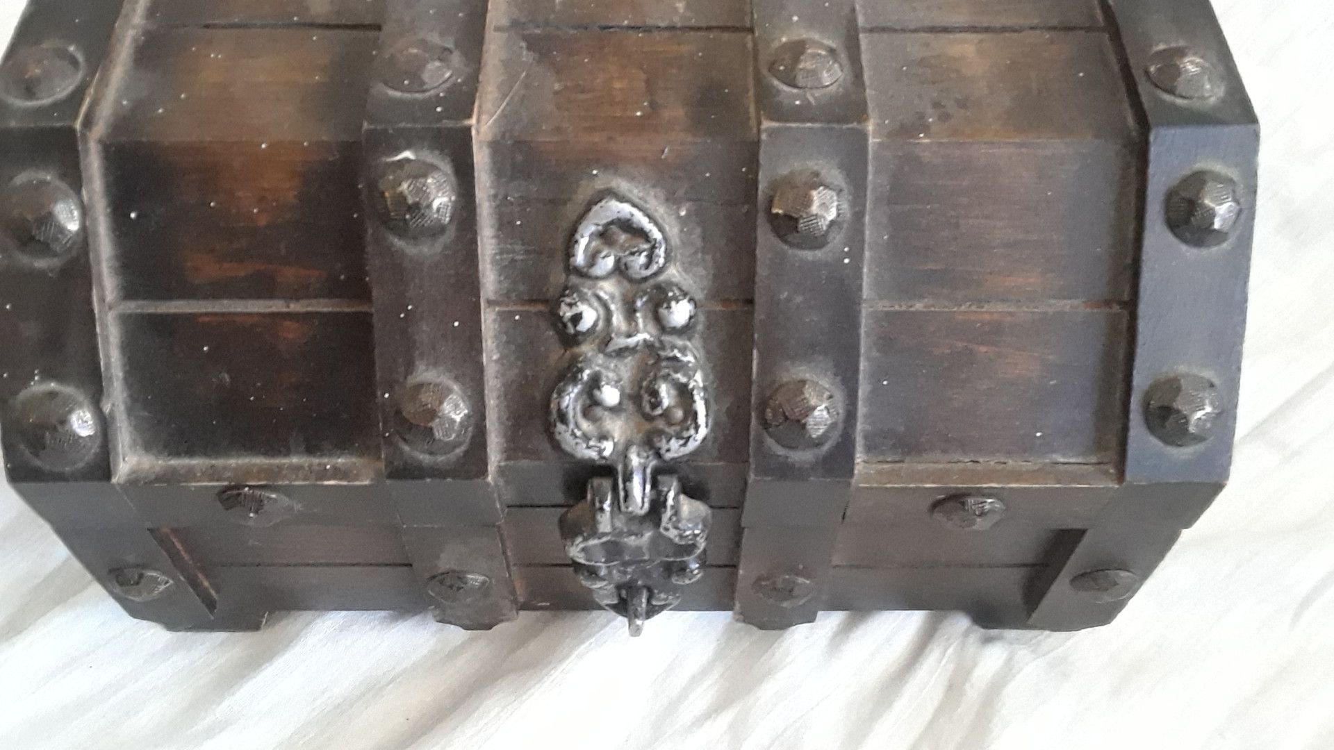 Wood Treasure Chest/ Jewelry Box