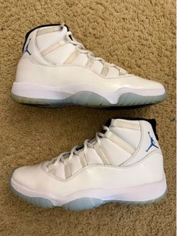 Size 10 (Pre owned, does not include box) - Air Jordan 11 Columbia legend blue